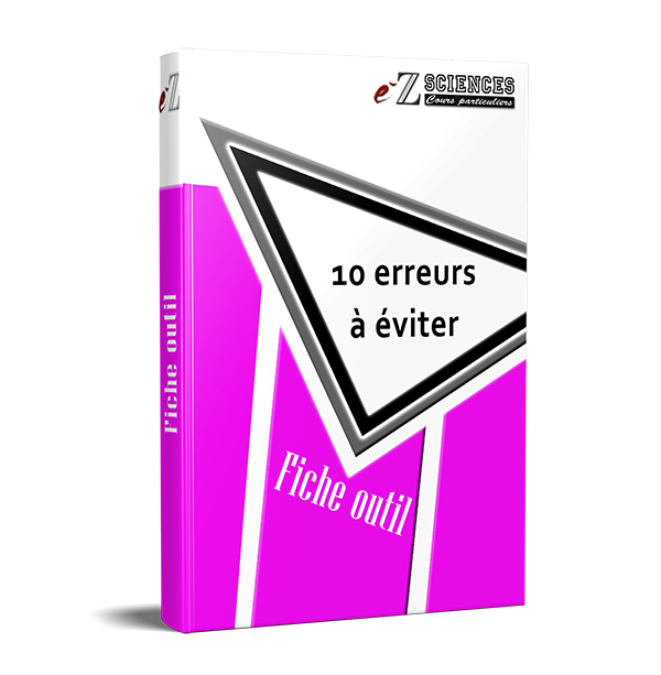 Cours erreurs à éviter